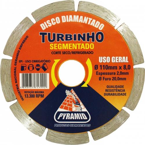 DISCO DIAMANTADO TURBO PORCELANATO REFERENCIA PYRAMID