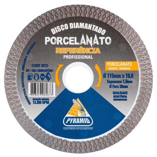 DISCO DIAMANTADO TURBO PORCELANATO REFERENCIA PYRAMID